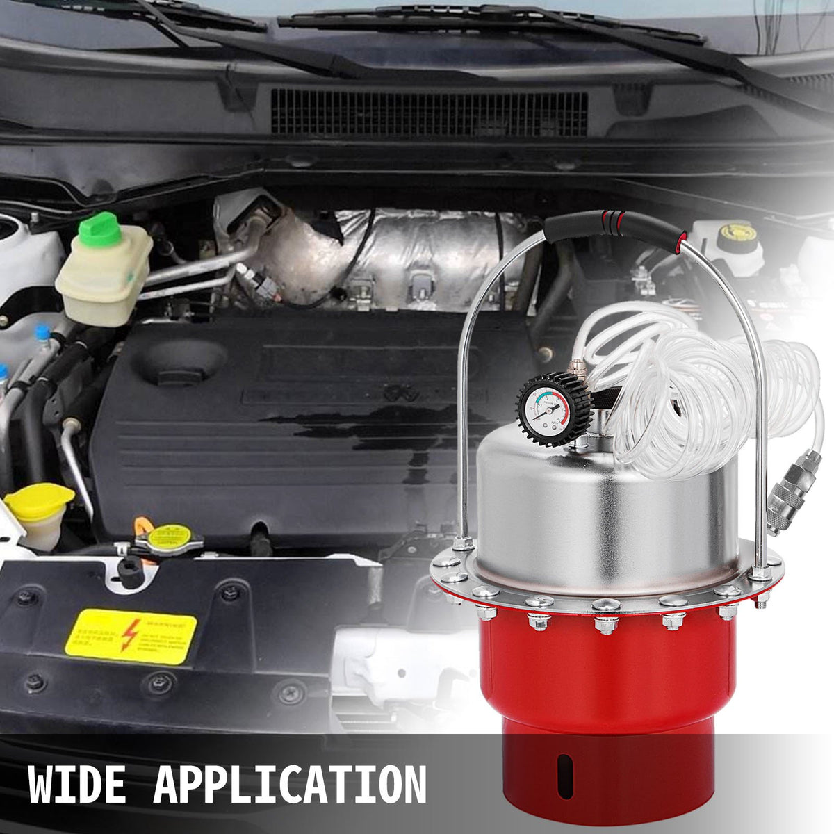 Bestauto Pneumatic Air Pressure Bleeder Tool Kit Brake Bleeding Garage Workshop Mechanics