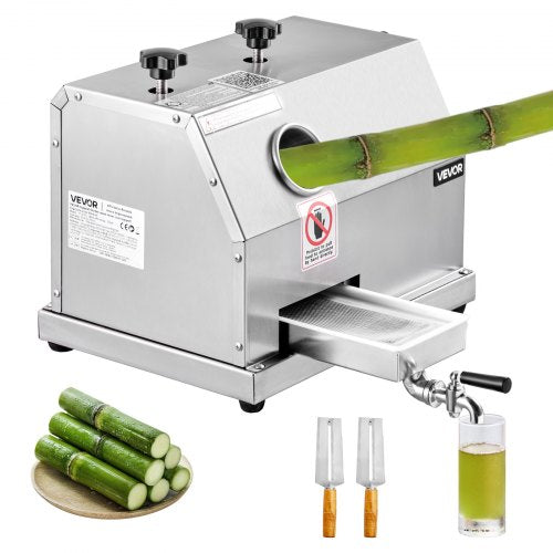 Kommersiell sockerrörspress 50 kg/h utgång 3 valsar 62 mm inlopp