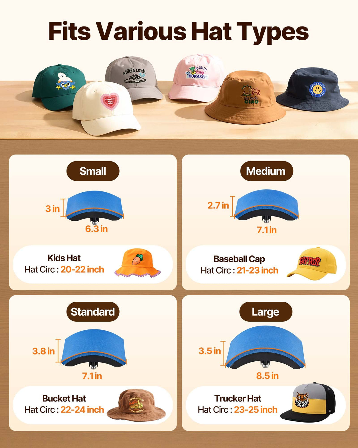 Hat Heat Press, 4-in-1 Cap Heat Press Machine, 15.24 x 7.6 cm Clamshell Sublimation Transfer, LCD Digital Timer Temperature Control with 4pcs Curved Heating Elements (15.24 x 7.6/17x6.86/17x6.86/20.57x8.89 cm)