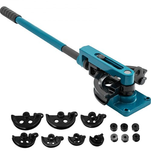 Rörbockare 3/8 till 1 tums rörbockare Rörbockare 10 till 25 mm böjningsformar Rörbockningssats 7 runda formar Storlek för kopparmässing aluminium rostfritt stålrör