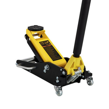 Floor Jack, 1.5 Ton Low Profile Floor Jack, Aluminum And Steel Racing Floor Jack With Dual Pistons Quick Lift Pump, Floor Jack Lifting Range 80 mm-365 mm