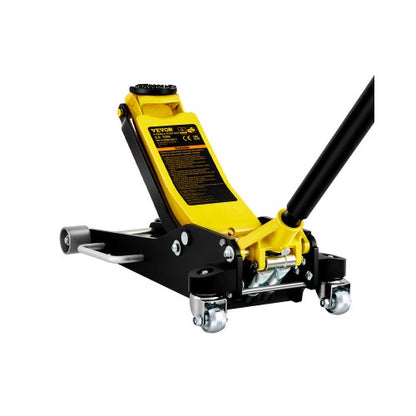 Floor Jack, 3 Ton Low Profile Floor Jack, Aluminum And Steel Racing Floor Jack With Dual Pistons Quick Lift Pump, Floor Jack Lifting Range 90 mm-500 mm