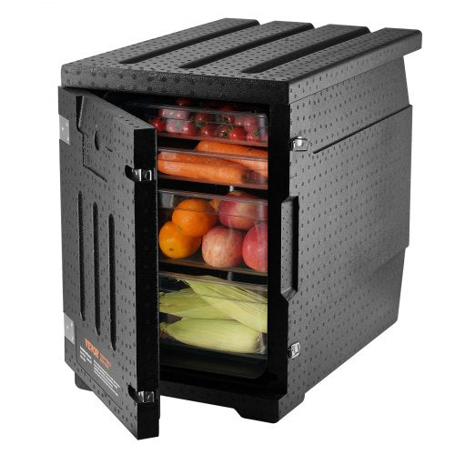 Isolerad matlåda, 82 qt värmelåda för catering, LLDPE-matlåda med dubbla spännen, frontmatad matvärmare för restaurang, matsal, etc.
