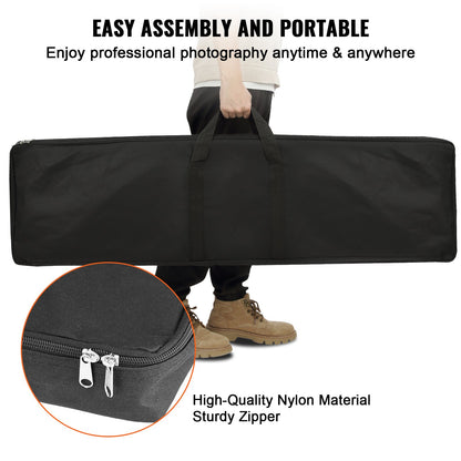 304.8 x 304.8 cm Pipe and Drape Kit, Heavy Duty Backdrop Stand with Carbon Steel Base, Adjustable Backdrop Support with 6 Clamps and A Carry Bag for Wedding, Party, Event, Photography, and Exhibition