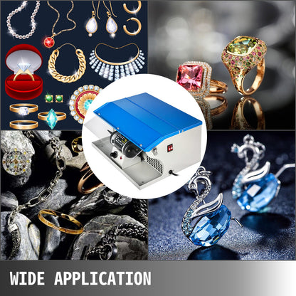 Jewelry Polishing Machine Buffing Machine Benchtop Jewelry Polishing Tool Dust Collector Buffing Table Top Jewelry Buffer Polisher Machine With Light Polishing Buffing Machine