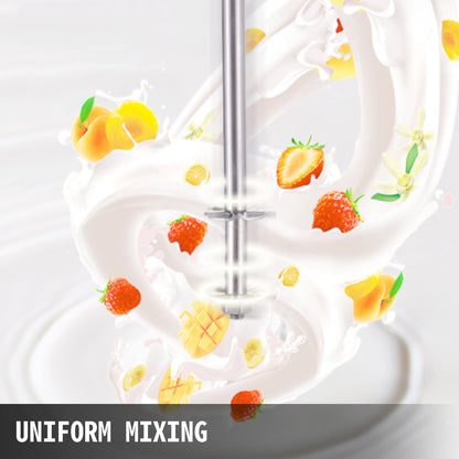 Milkshake-kit, elektrisk milkshake-maskin i rostfritt stål, 180W milkshake-maskin, klassisk milkshake-maskin med dubbla huvuden och 800ml kopp, silverfärgad milkshake-maskin, justerbara med 2 hastigheter