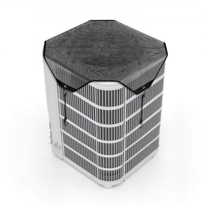 Air Conditioner Cover for Outside Units, 910 x 910 mm Central AC Cover for Air Conditioning Unit, Top Universal Mesh Defender Tear-Resistant Easy Install for Outdoor Outside All Seasons, Black