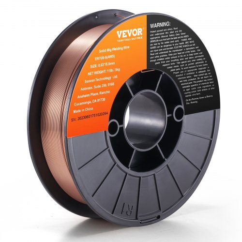Solid MIG Welding Wire, ER70S-6 0.8mm 5.0kg with Low Splatter and High Levels of Deoxidizers for All Position Gas Welding