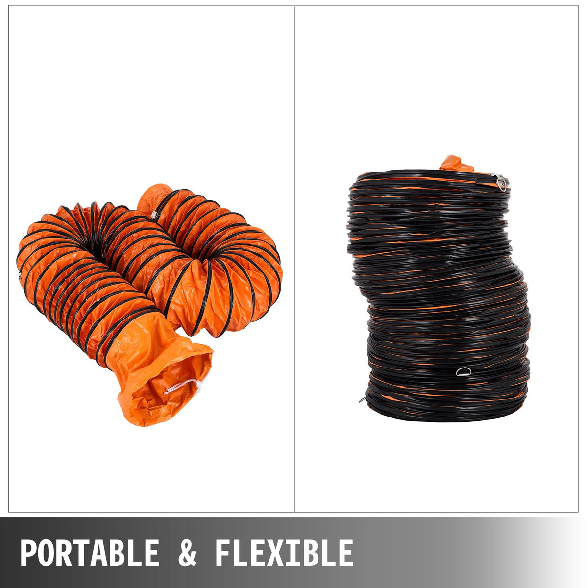 5 m PVC-slang för flexibel kanal med 300 mm/12 tums diameter, frånluftsfläkt, flexibel kanal, 30 cm flexibel kanal, flexibel ventilationskanal, flexibel kanal, 16