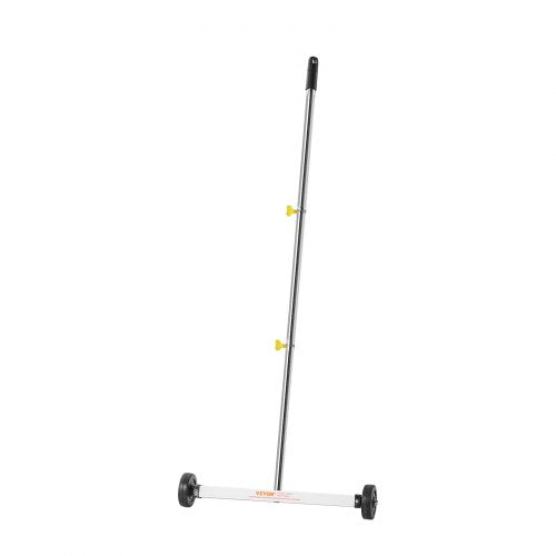 Magnetisk sopmaskin med hjul, 43 cm, 4,5 kg lastkapacitet, lätt magnetisk uppsamlingssopmaskin med justerbart handtag, plockar upp spikar och skruvar, enkel rengöring för garage, takprojekt