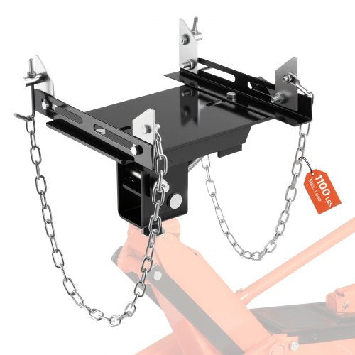 Domkraftsadapter, 1100 lbs / 0,5 ton lastkapacitet Lyftadapter för fordonsväxellåda, kraftigt stål, för golvdomkraft med 30,48 mm avtagbar sadelaxel, för garage, verkstad