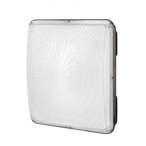 LED-takbelysning, 150W, 16500LM 5000K dagsljus Kommersiell industriell utomhustakbelysning, 315mm x 315mm utanpåliggande takbelysning för bensinmack, lager, garage, gatubutik, hotell, IP65