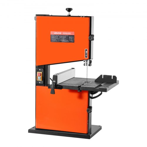 Band Saw, 229 mm, Woodworking Benchtop Bandsaw with 373W 1/2 HP Motor, 90 mm Max Cutting Height, 300 x 300 mm Cast Aluminum Table, 0-45° Tilting Range, with Miter Gauge, Fence, for Woodworking