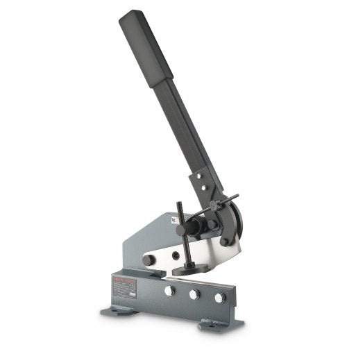 Plåtsax, 155 mm manuell plåtsax, kraftig monteringstyp plåtskärare med solid stålram, hög precision, förlängt handtag för skärning av stål, koppar, armeringsjärn och aluminium