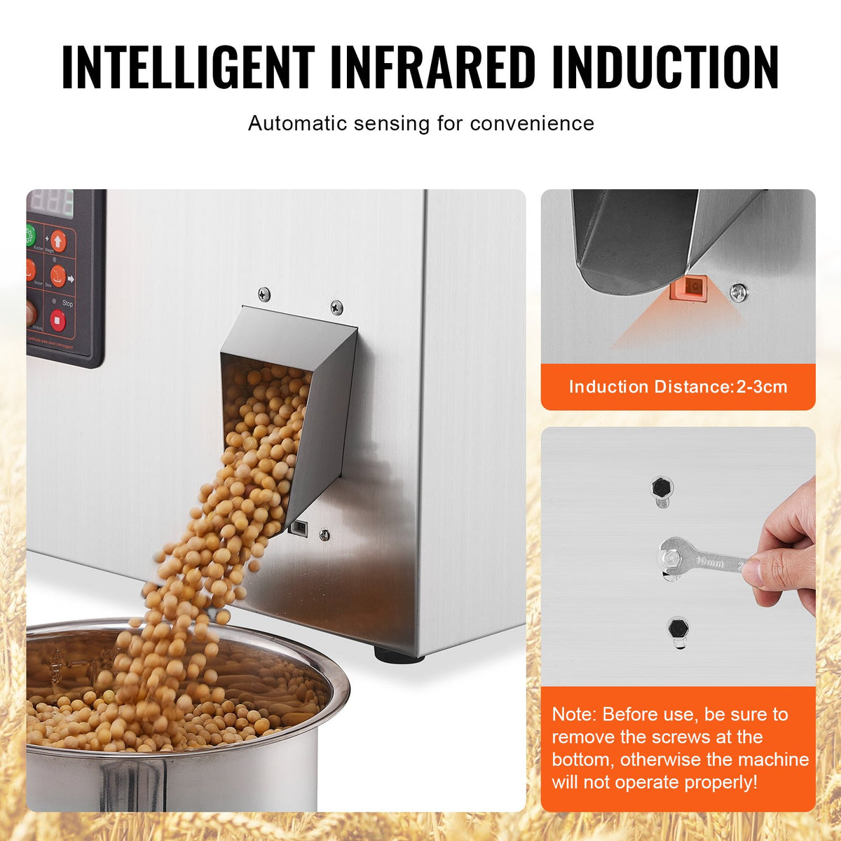 Pulverfyllningsmaskin, 0,022-1,1 lbs/10-500 g, automatisk intelligent partikelvägningsmaskin, flaskpåsepulverfyllningsmaskin partikeldispenser för tefrön, spannmål, pulver, mjöl, bönor, glitter