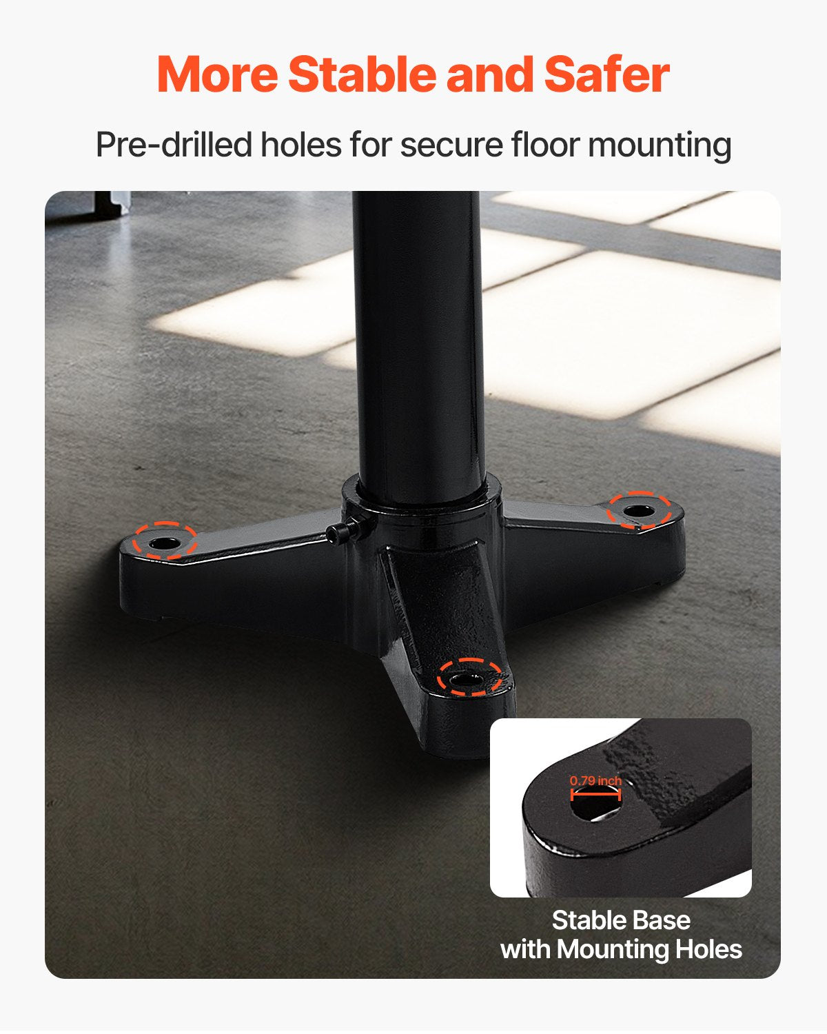 Bench Grinder Stand, Heavy-Duty Grinder and Vise Floor Pedestal with 27 x 27 cm Mounting Plate, Pre-Cut Mounting Slots & Water Pot, Compatible with Most Bench Grinders