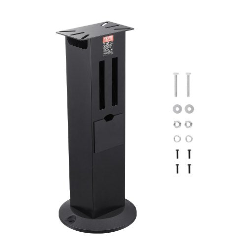 Bench Grinder Stand, Heavy-Duty Grinder and Vise Floor Pedestal with 28 x 17 cm Mounting Plate, Grinding Wheel Storage Compartments & Cast Iron Base, Compatible with Most Bench Grinders