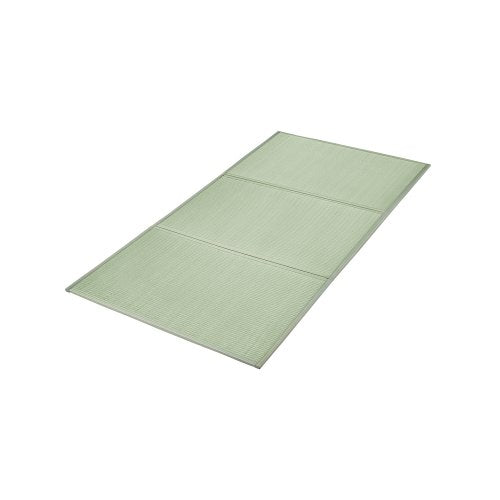 Japansk tatamimatta, hopfällbar japansk tatamimadrass i dubbelstorlek (naturligt rusgräs), japansk golvmadrass med halkfri baksida och frisk doft, futonmadrass för sömn, meditation, yoga