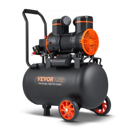 Luftkompressor 35,2 l 1800 W 5,12 CFM vid 90 PSI 70 dB Ultratyst Oljefri