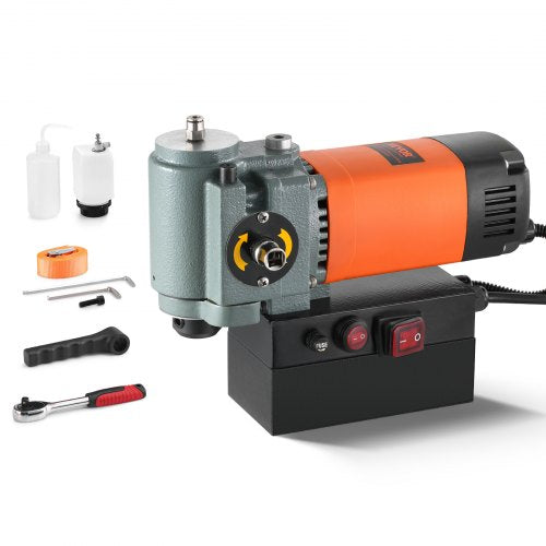 Magnetisk borrpress, 1300W lågprofilmagborrmaskin, lätt bärbar magborrmaskin med kylanordning och överbelastningsskydd, magpress för installation av utrustning, industriell