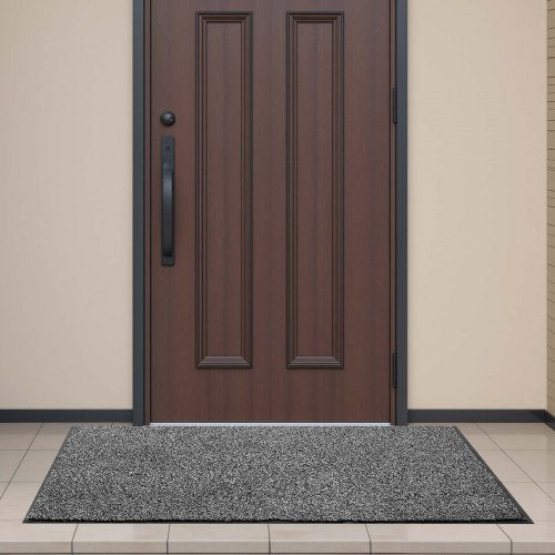 Front Door Mat, 1524 x 914 mm Commercial Floor Mat for Indoor and Outdoor, Industrial Entrance Carpet with PVC Backing, Heavy Duty Washable Entry Rug for Hallway, Kitchen, Balcony, Garage, Grey