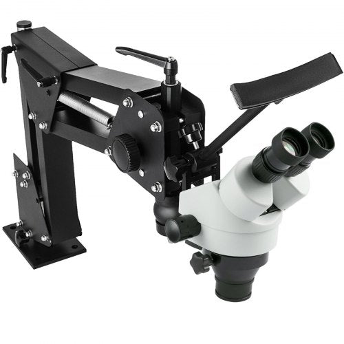 Micro Inlaid Mirror Multi-directional Micro-setting Microscope 76mm Lens Spring Bracket Jewelry Tools 7X-4.5X