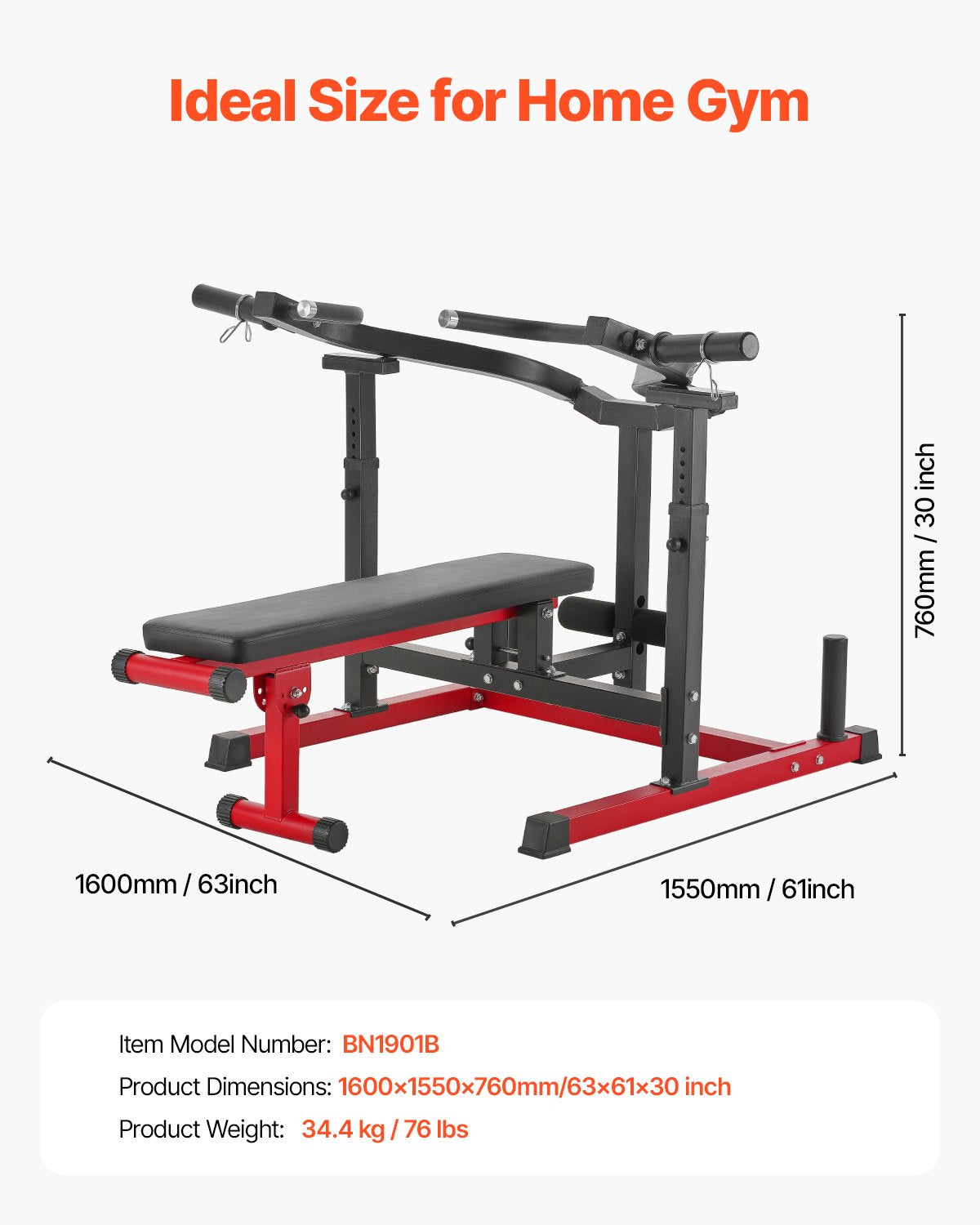Bröstpressmaskin, 450 LBS bänkpressset, justerbar platt lutande bänk med oberoende konvergerande armar, övre bröstutrustning, fitnessutrustning för hemmagym för bröst, magmuskler, axel