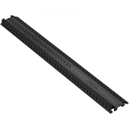 Drop Over Cable Cover Ramp 100x13x2 cm, 907.18 kg/axle Load Capacity, Heavy Duty Cable Hose Protector Ramp, Floor Cord Cover for High Walking Traffic Areas Indoor Outdoor Home Office Warehouse School