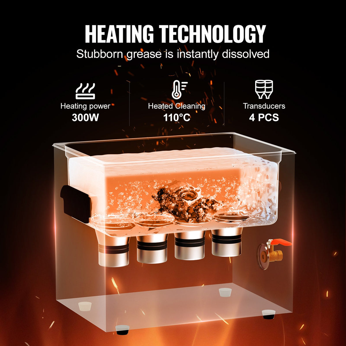 10L ultraljudsrengörare med värmetimer och korg, professionell digital sonisk kavitationsmaskin, 240W rengöringsmaskin för laboratorieverktyg, metalldelar, förgasare, mässing, bildelar, motordelar