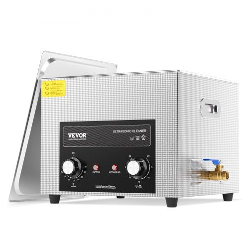 15L ultraljudsrengörare med värmetimer och korg, professionell digital sonisk kavitationsmaskin, 360W rengöringsmaskin för laboratorieverktyg, metalldelar, förgasare, mässing, bildelar, motordelar