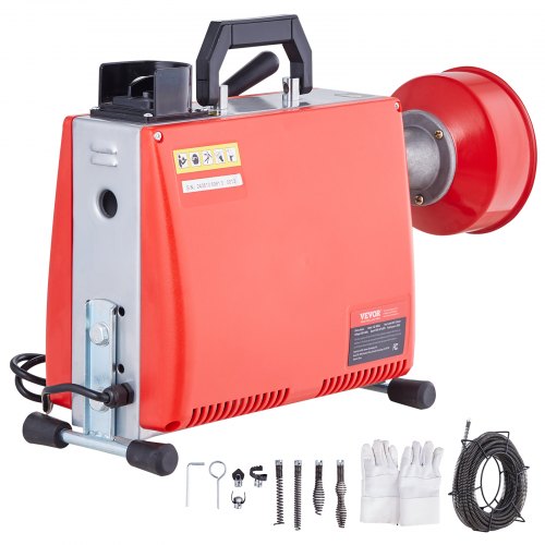 Avloppsrensningsmaskin 20m x 16mm 250W Avloppsborr manuell matning