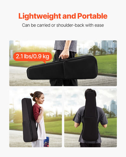 4/4 fullstort violinfodral, vattentät nylon, lätt och bärbar reseväska, med plyschfoder, dubbla axelremmar, reptålig, professionell triangulär form, för violin, svart