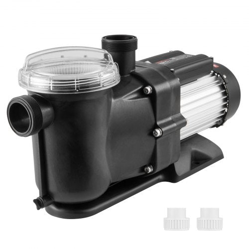 Ovanmarkspump för pool, 1118 W (1,5 hk), 378 l/min (100 gpm) max. flöde, poolpump med en hastighet, 220 V 2850 varv/min 15 m, max. lyfthöjd och filterkorg, för ovanmarkspooler, bubbelpooler och spabad, UL-certifierad