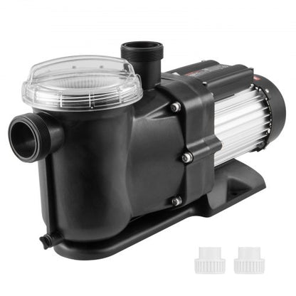 Ovanmarkspump för pool, 1118 W (1,5 hk), 378 l/min (100 gpm) max. flöde, poolpump med en hastighet, 220 V 2850 varv/min 15 m, max. lyfthöjd och filterkorg, för ovanmarkspooler, bubbelpooler och spabad, UL-certifierad