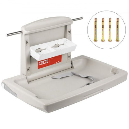 85 × 57 × 47 cm Horizontal Baby Changing Table Wall-mounted Baby Diaper Changing Station Vertical Fold Down Baby Changing Table