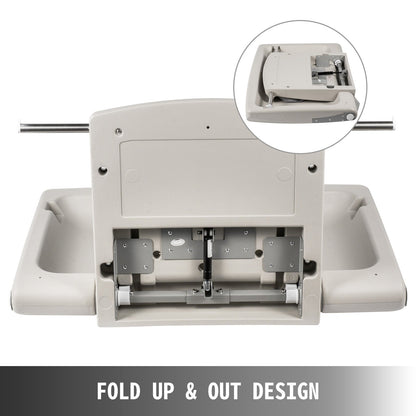 85 × 57 × 47 cm Horizontal Baby Changing Table Wall-mounted Baby Diaper Changing Station Vertical Fold Down Baby Changing Table
