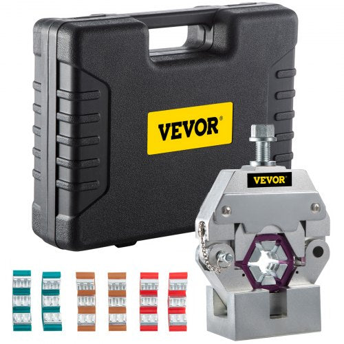 71550 Bärbar manuell hydraulisk rörpress slangkrympverktyg och reparationsverktyg Manuellt manövrerad AC-slangkrympverktygssats Hållbar med 4 backar för bilens luftkonditionering
