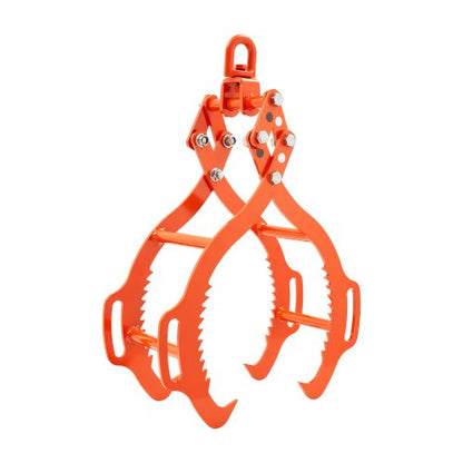 91 cm timmerlyfttång, timmertång med 4 klor, kraftig stålgrip, lyftkapacitet 1650 kg, svängbar timmergripare, Eagle Claw-design, timmersläptång för lastbilar, traktorer, gaffeltruckar