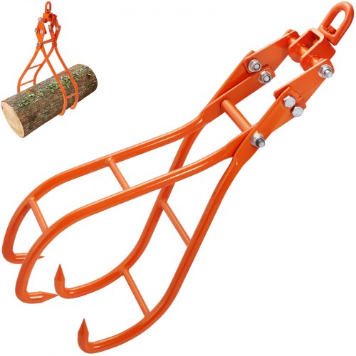 Timmerklokrok, 36 tums 4-klos stockgrip för timmertänger, svängbar stålstockningstänger, Eagle Claws-design med 3307 lbs/1500 kg lastkapacitet för traktorer, fyrhjulingar, lastbilar, gaffeltruckar