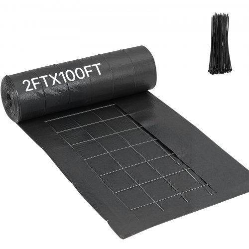 Silt Fence Fabric Rolls, 0.6×30.5 m Backed Wire Silt Fence, Erosion Control Fencing for Sediment Retention, Industrial Grade Temporary Tough Polypropylene Fabric for Construction Job Sites