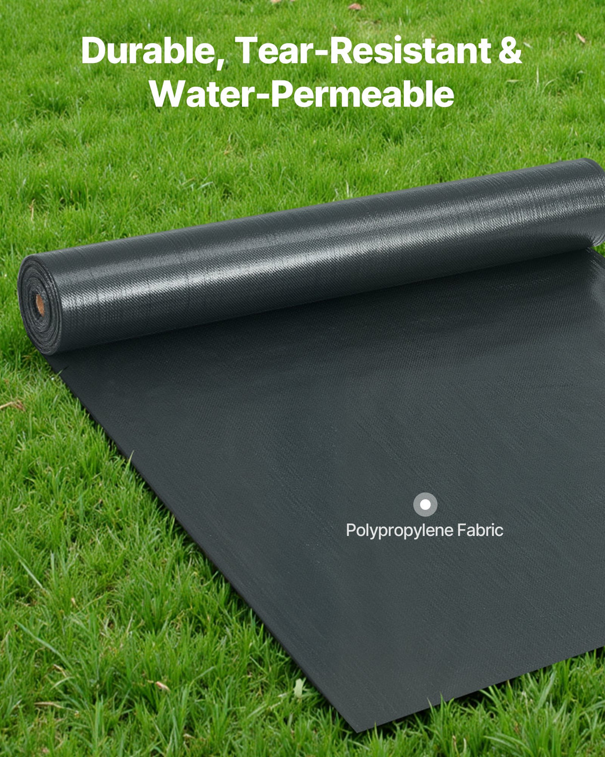 Silt Fence Fabric Roll, 0.91 x 152.4 m Erosion Control Fencing, Industrial Grade Tough Polypropylene Fabrics for Sediment Retention, Temporary Fabric for Construction Job Sites