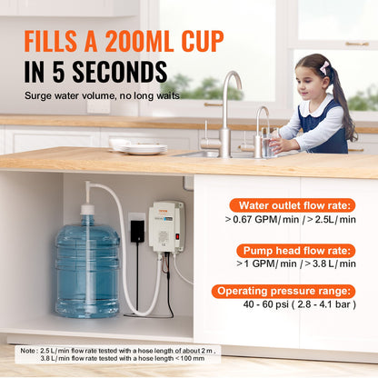 3,8 L vattendispenserpump 40psi kaffebryggare automatiskt tryck högt rykte