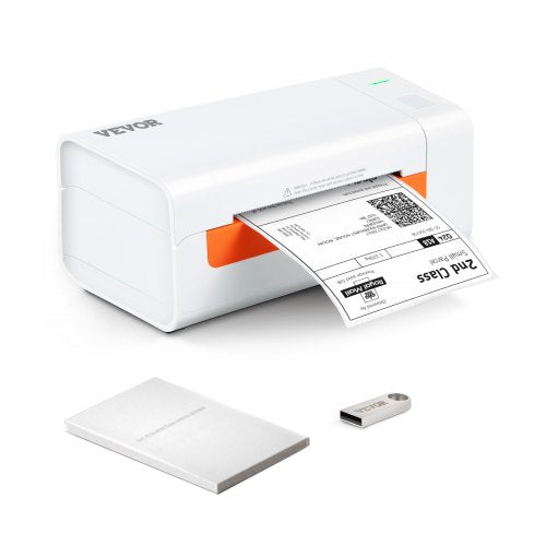 Termisk etikettskrivare, 4x6 etikettskrivare, termisk etikettskrivare med automatisk etikettigenkänning, stöd för Windows/MacOS/Linux, kompatibel med Amazon, eBay, Etsy, UPS, etc.