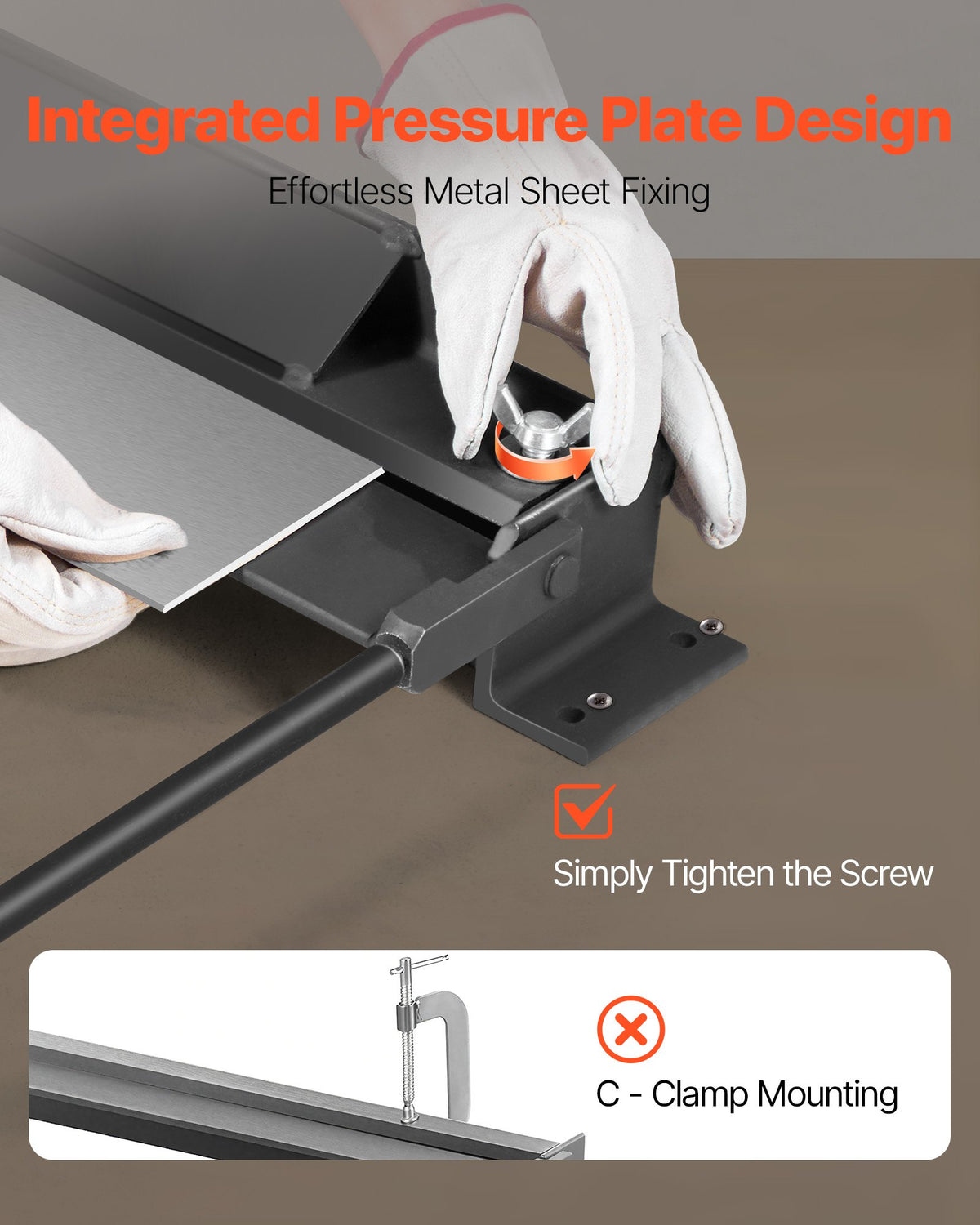 Box and Pan Brake, 762 mm/30 inch Sheet Metal Bending Brake, 18-Gauge Capacity, 0-135 Degree Adjustable, Metal Bender Machine, No Wobbling, Heavy-Duty Aluminum Folder for Precise Batch Bending