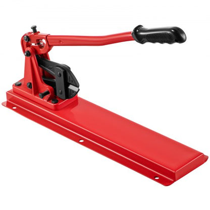 24" bänktyp handpress, skärkapacitet 3/8" bultavskärare bänktyp, hårdhet 35-45HRC krympverktyg bänkstål, röd pressmaskin för pressning och skärning, armbänkpress