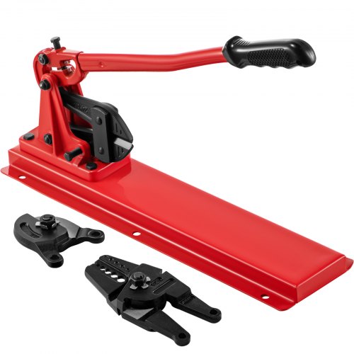 Bänkpressverktyg 24" stålvajerpressverktyg med krymptång Kabelbultskärhuvud Bänkpresstång 1/16"-3/16" aluminium/kopparhylsor Bänkkabelkrymptång i legerat stål Presstång för 1/2" stålvajer