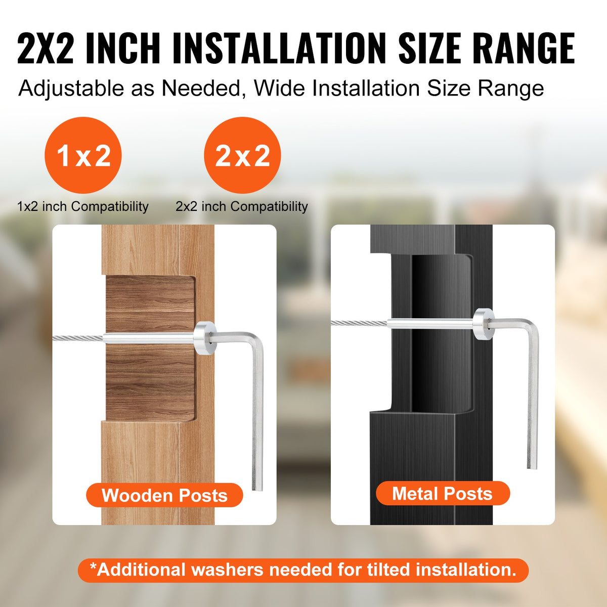 20-pack osynlig kabelräckessats, T316 rostfritt stål 3,2 mm osynlig mottagare och pressningsände för kabelräcke, pressningsspännare 3,2 mm för trä-/metallstolpe, kabelräckesdetaljer, silver