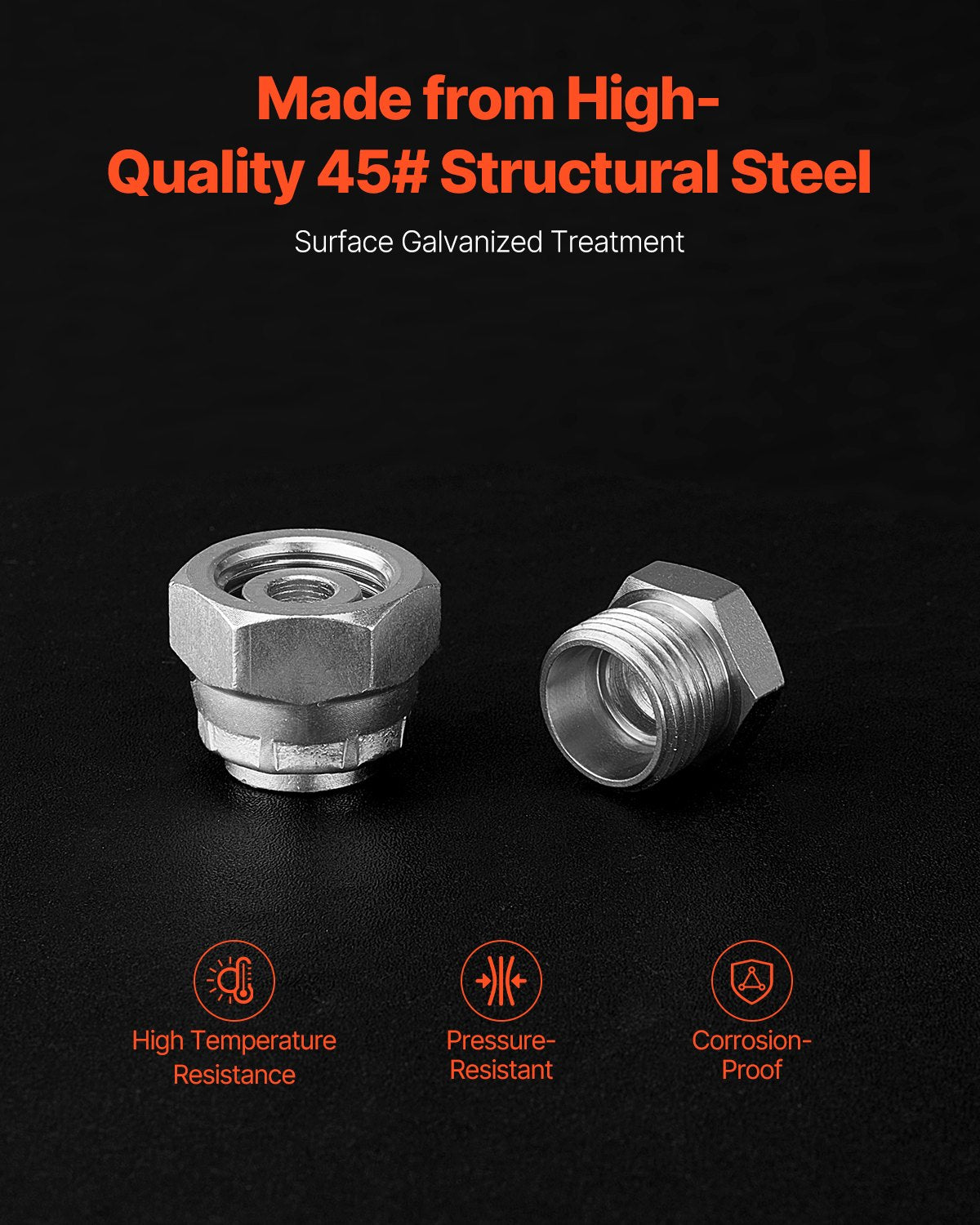 64 delar DIN hydrauliska kopplingar, kraftiga master industriella hydrauliska lock och plugg, slang- och rörkopplingssats, lock- och pluggsats med precisionsgängning, instrumentstorlekar 14/16/18/22/26/30/36
