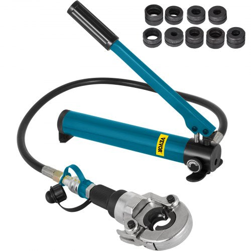 6T hydraulisk krymptång V12-28mm TH16-32mm presstång, V-formad/TH-formad rörkrymptång, käftar 360° huvud handhållen presstång PE-X krymptång för kompositrör PEX PE-X PB-rör