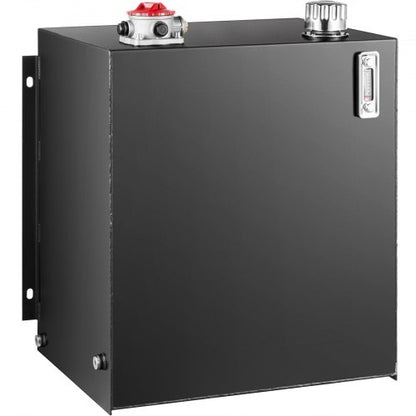 Hydrauliska oljetankar 25 gallon bränsletank Kraftig hydraulisk ståltank, bensinöverföringstankar, hydraulisk tank med sil Temperaturmätare Filter Ventilationslock hydraultank